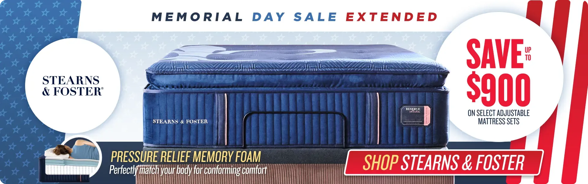 Memorial Day Sale stearns & Foster